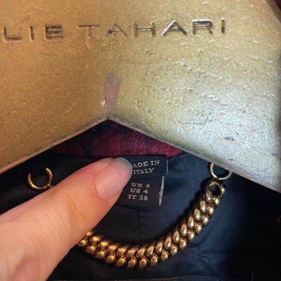 BURBERRY Tartan Plaid Wool Mohair Double Breasted Oversized Runway Pea Coat \\ 4 - Picture 8 of 13